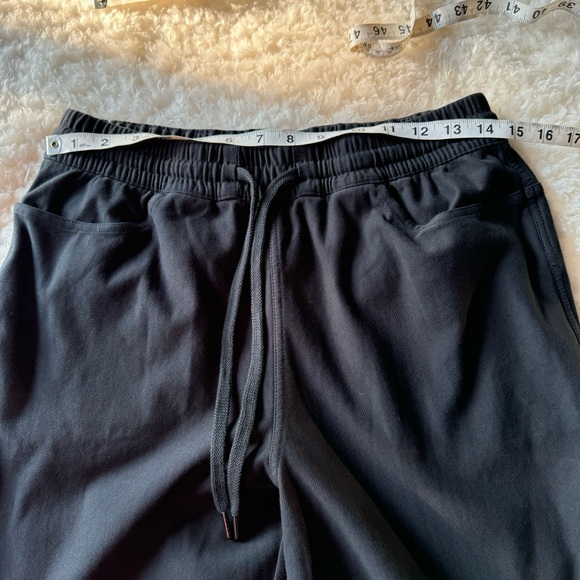 Athleta Farallon Pant Black Straight leg Crop Ankle #533741 Pull On Lounge Sz MP - Picture 6 of 12